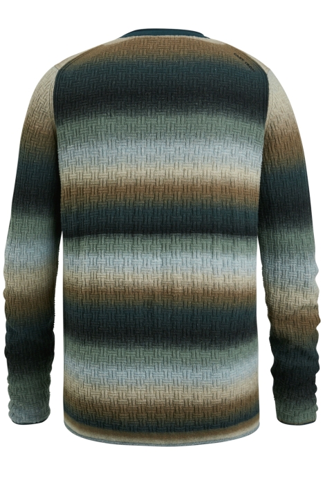 Cast Iron crewneck cotton printed stripe cre
